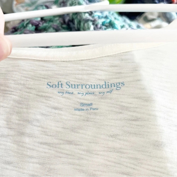 SOFT Surroundings Tank Tops Women's Small Minimalist Neutral Summer Capsule S - Picture 11 of 13